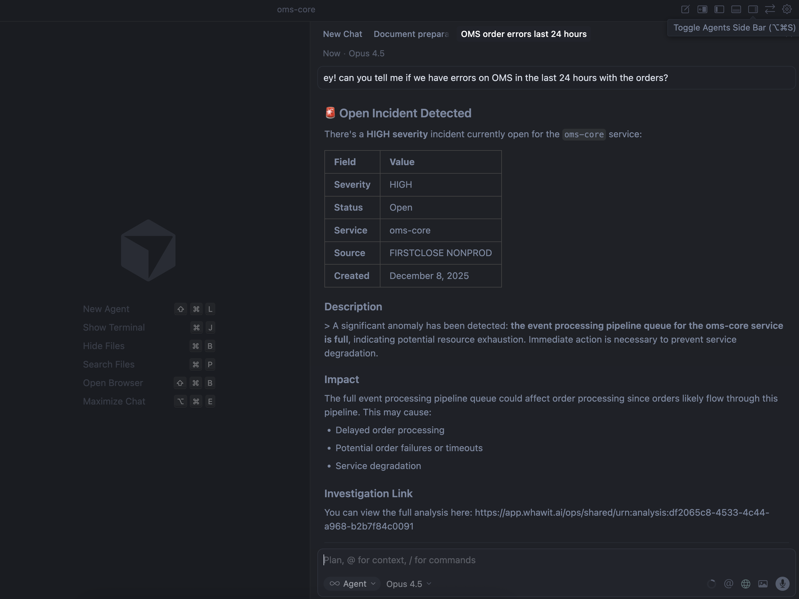 MCP Server tools panel in Cursor Settings